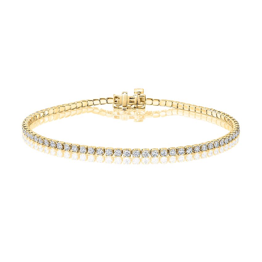 Machine made tennis bracelet