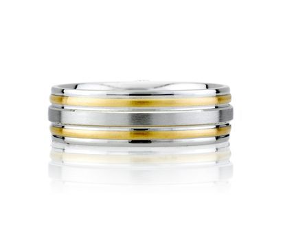 Scratch Finish Modern Men's Ring