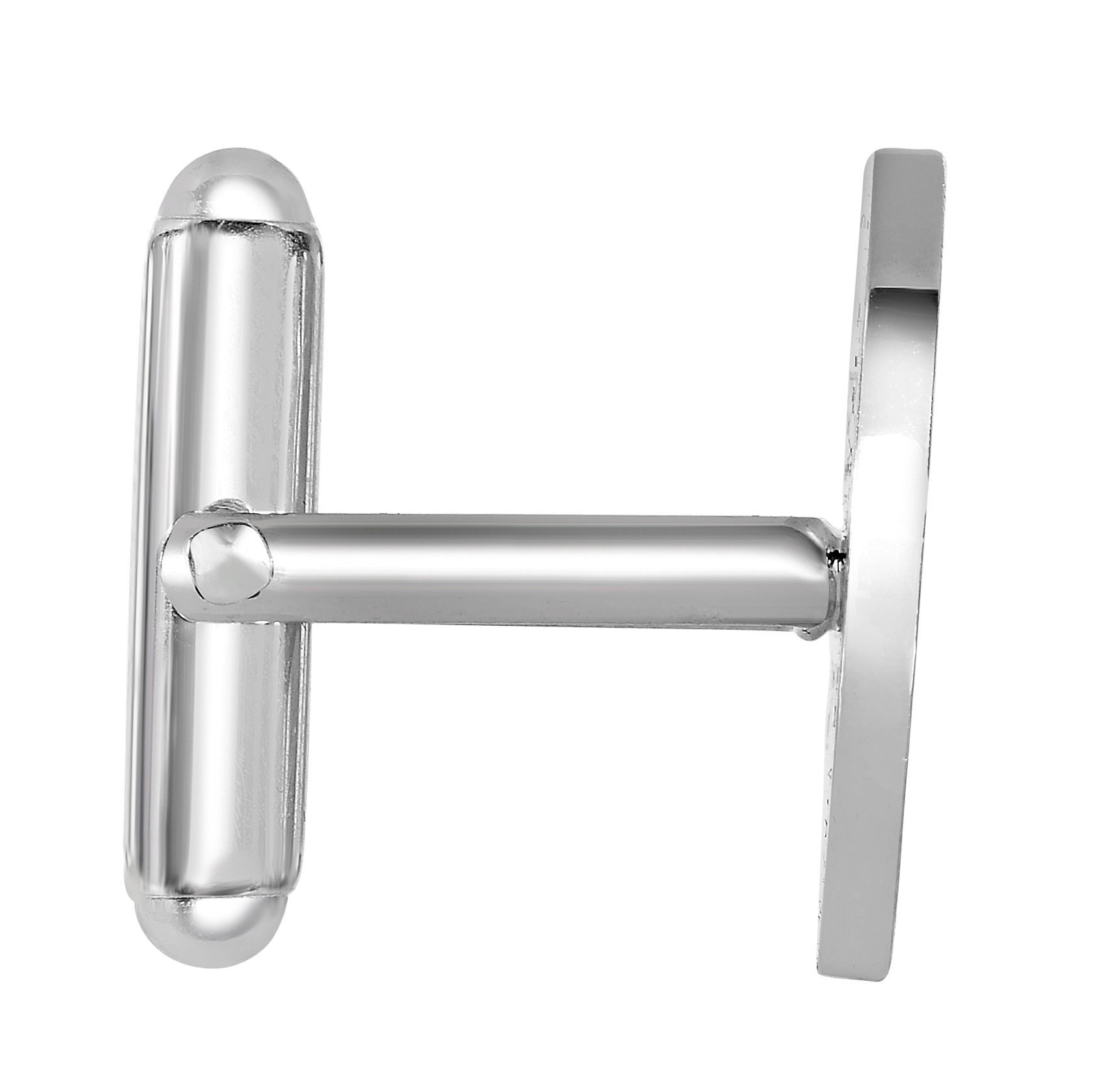 Sterling Silver Circle Cufflinks, photograph 6