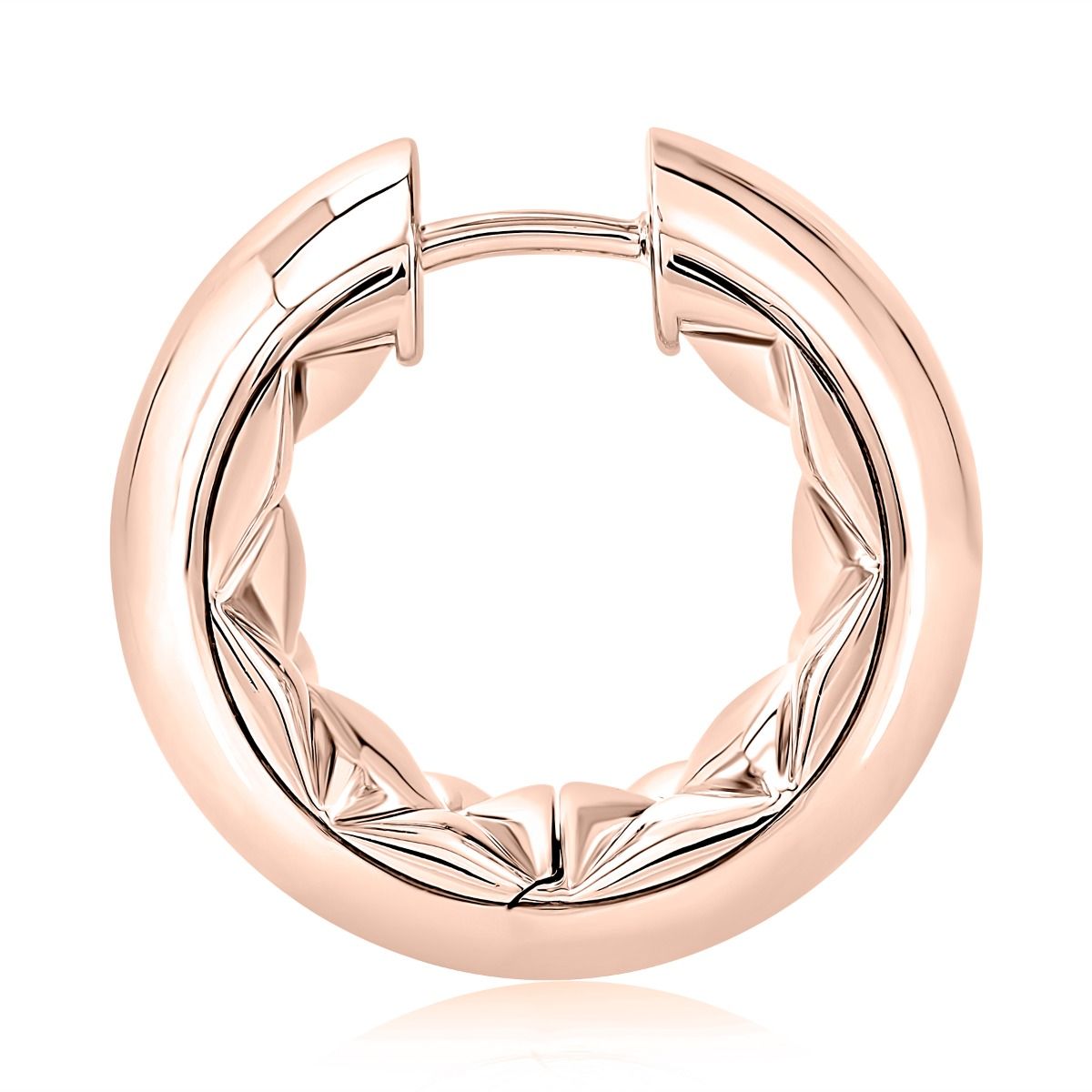 Modern Sculpted Earrings in Mixed Metal, photograph 4