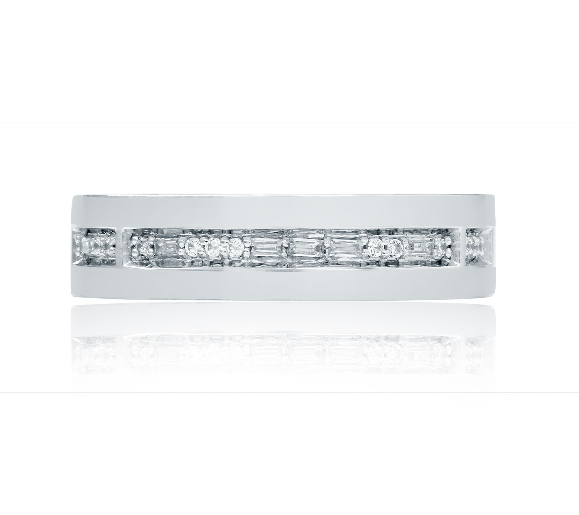 Morse Code "I Love You" Wedding Band