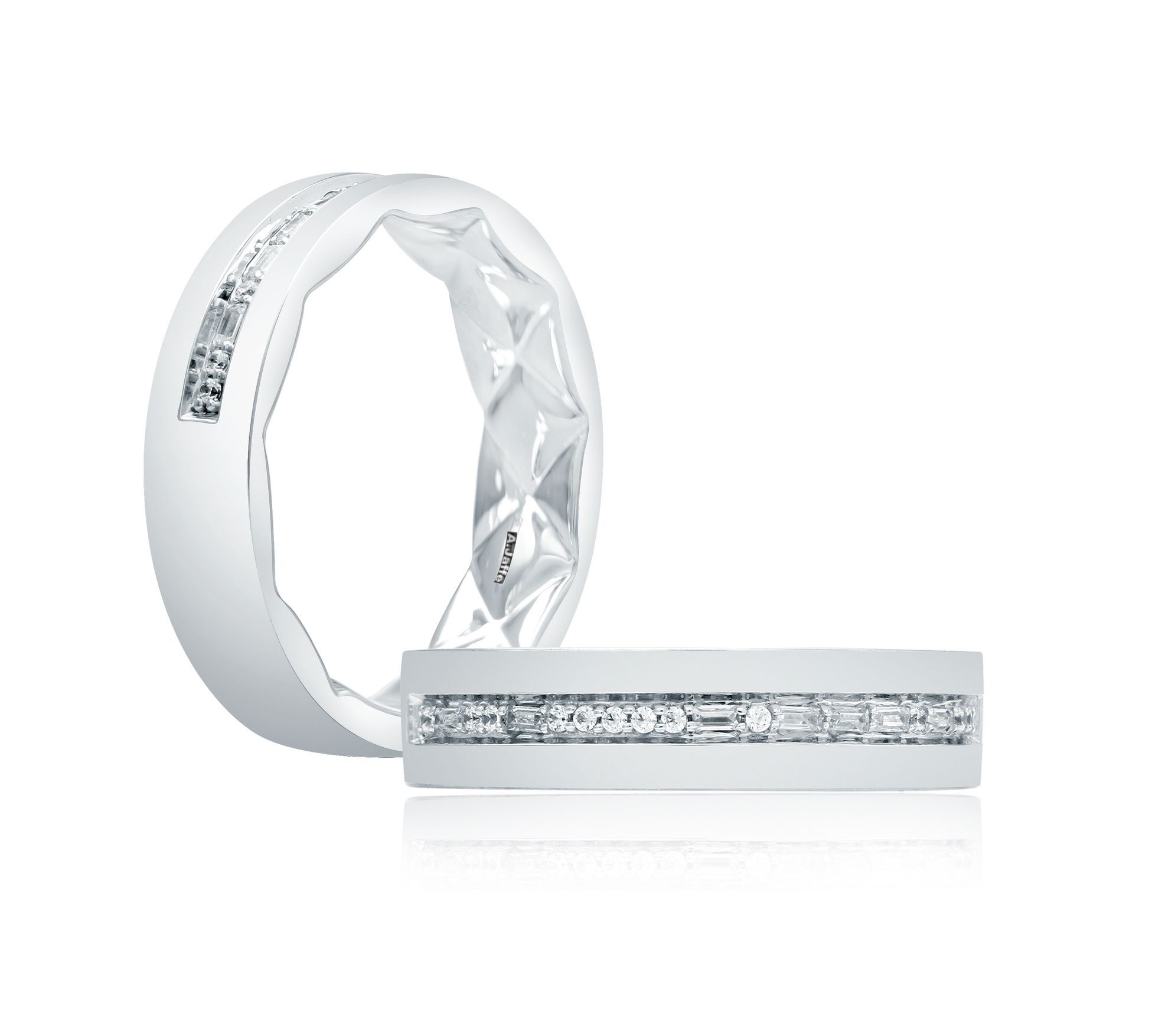 Morse Code Diamond Wedding Band