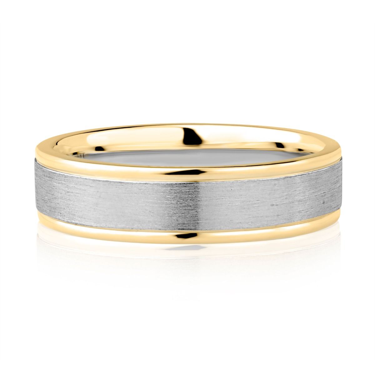 Classic Two-Tone Brushed Men's Band