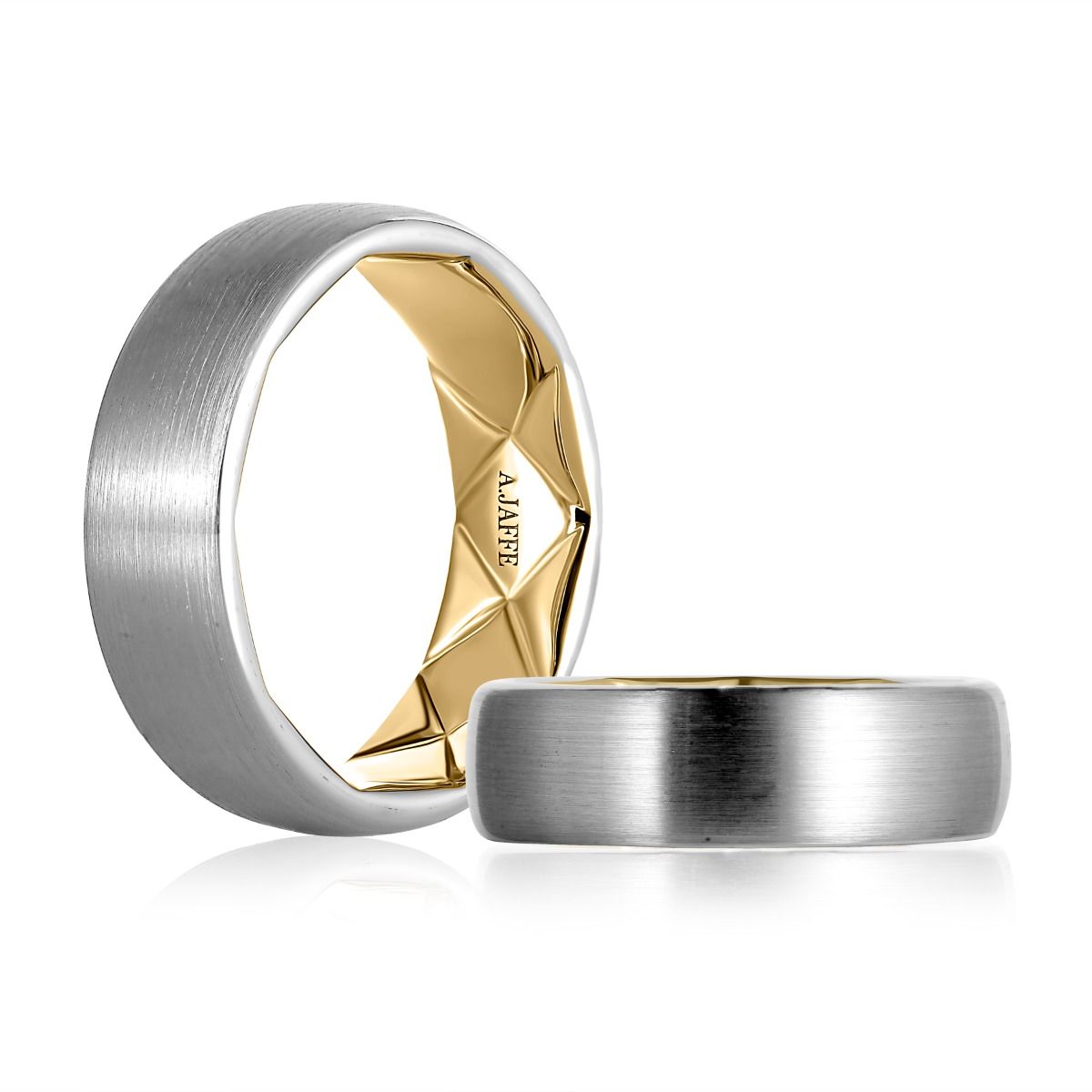 Soft domed satin finish - two tone with Quilt Interior