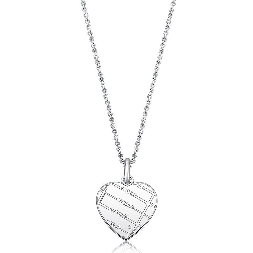 Sterling Silver Heart Pendant, photograph 3