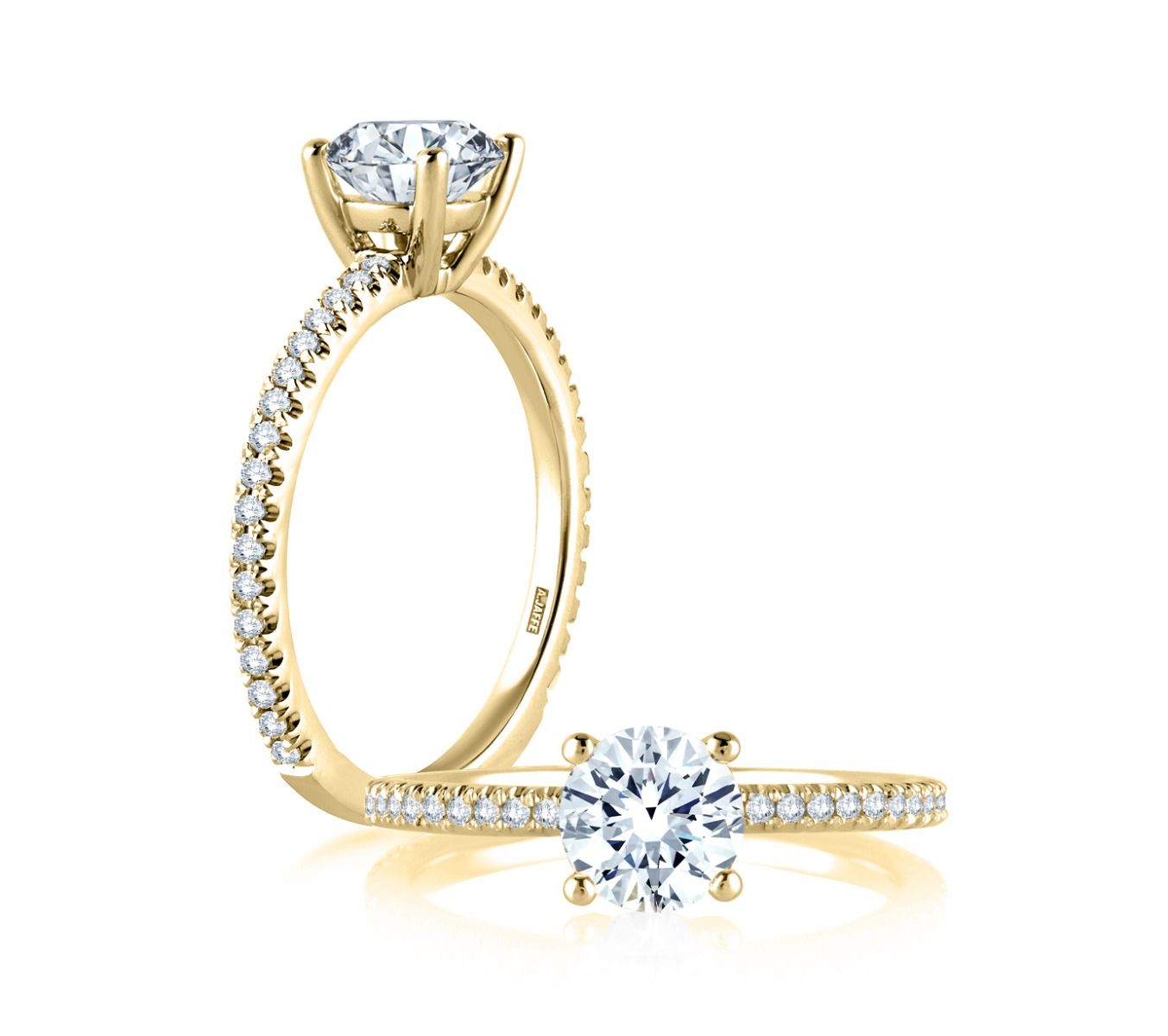 Classic Micro Pave Engagement Ring