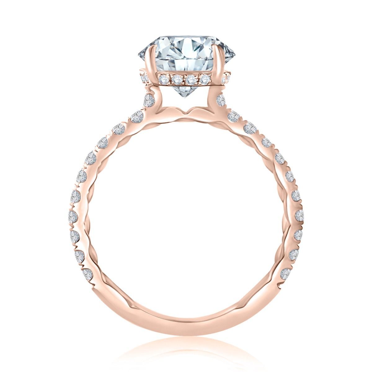 Statement Round Quilts® Engagement Ring