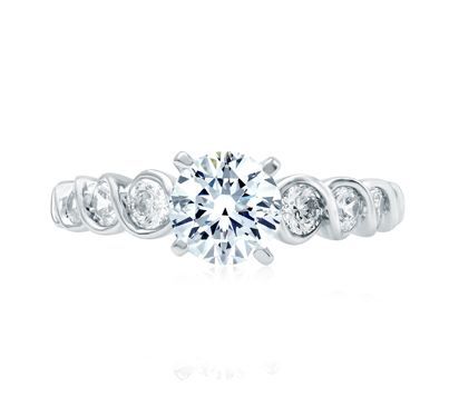 Wave Foundation Engagement Ring