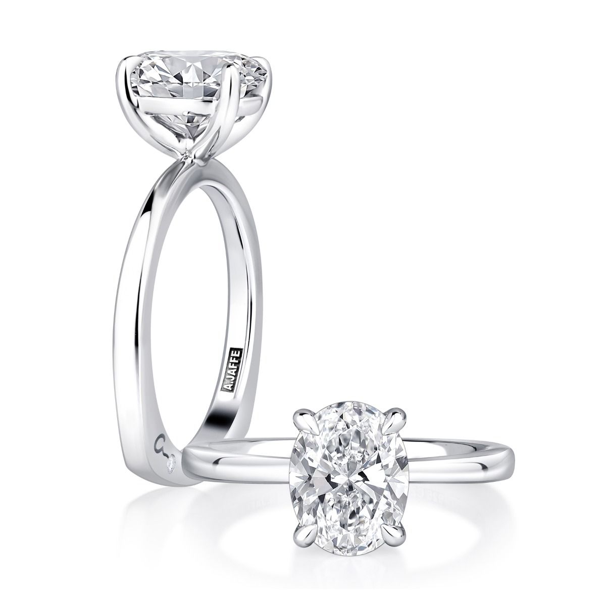 Oval Solitaire Engagement Ring with Signature Foundation®