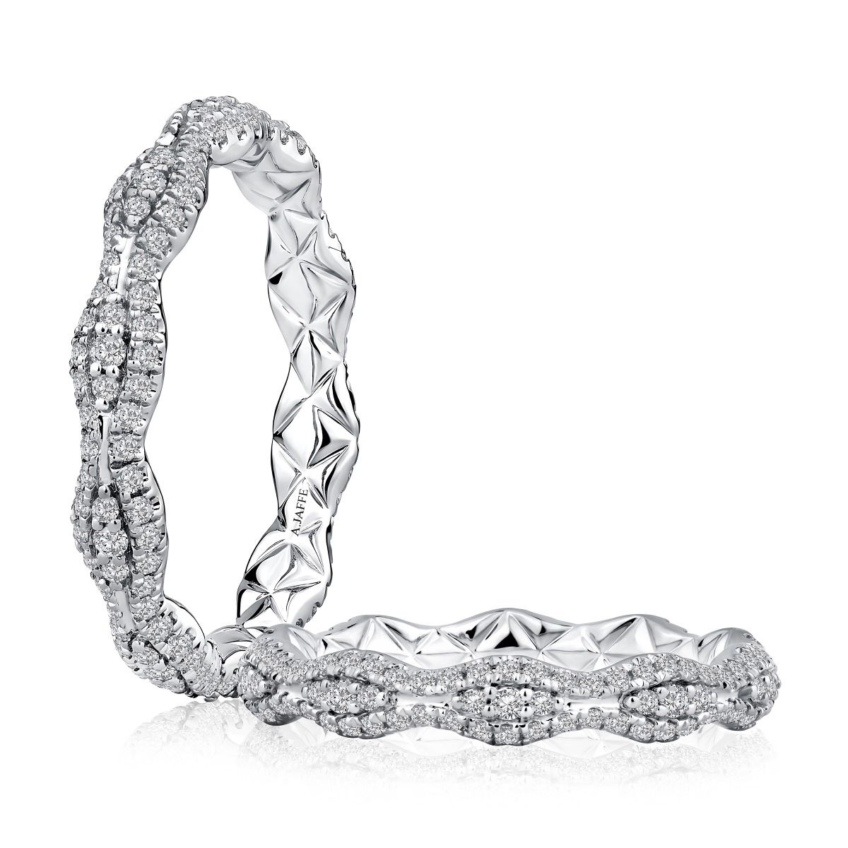 Free Form Diamond Wedding Band with Quilts®