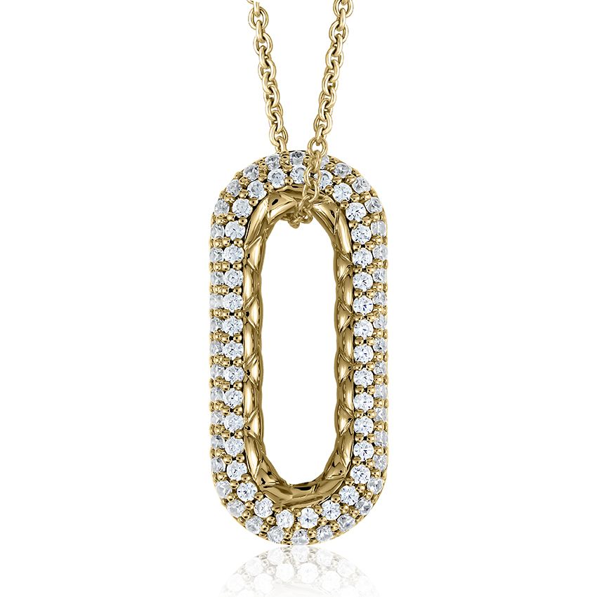 Quilts® pendant with diamonds