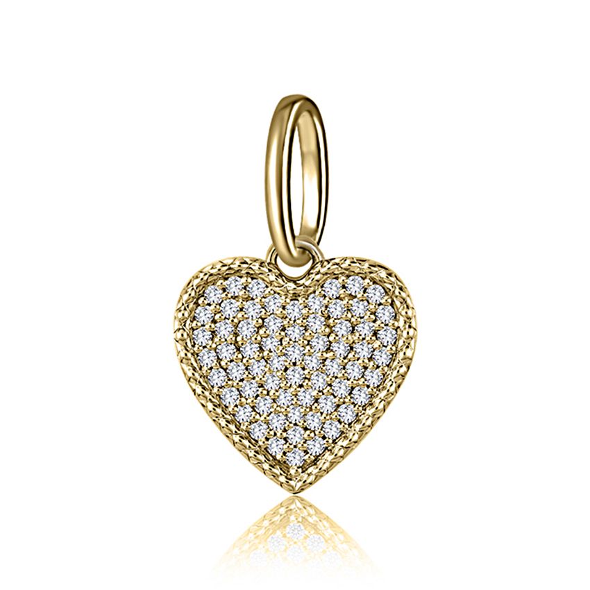 Diamond pendant with Quilts® border- no chain
