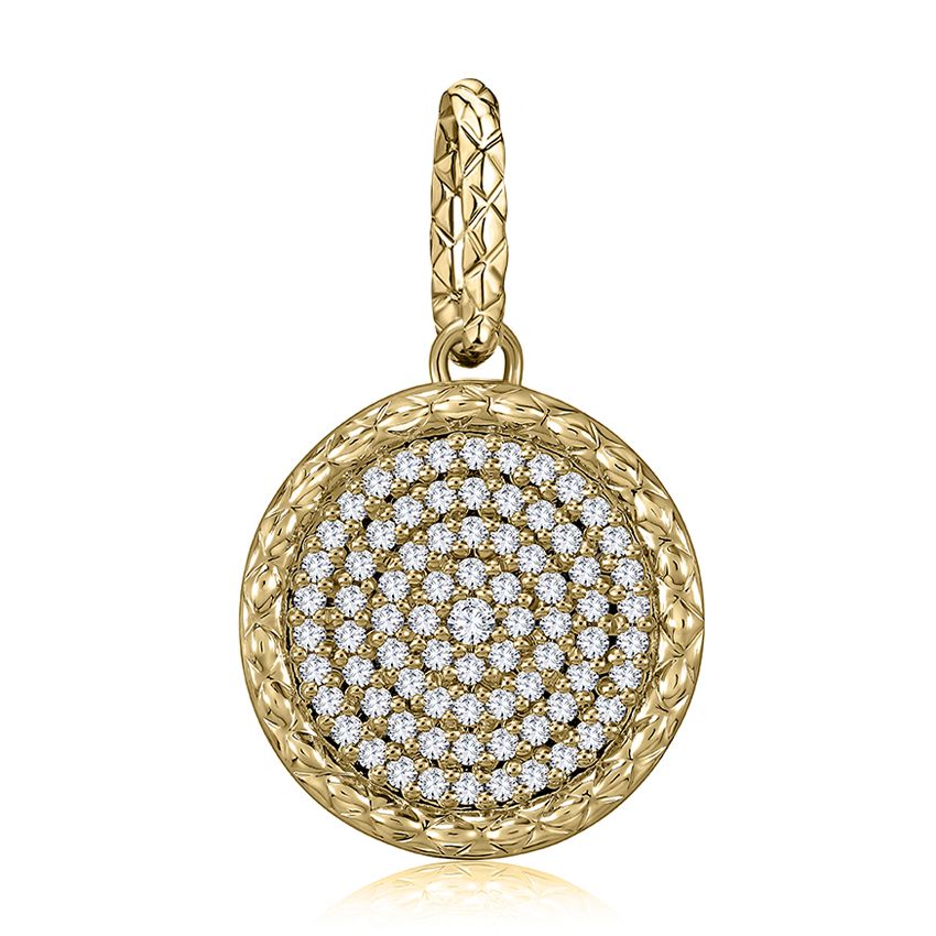 Quilts® Pendant attached to a Lariat Necklace