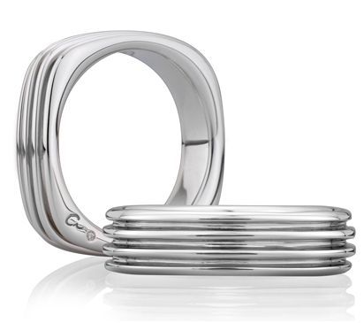 Elegant Four Groove Men's Signature Band, photograph 3