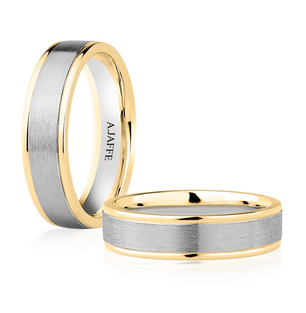 Classic Two-Tone Brushed Men's Band