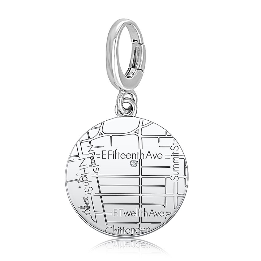 Sterling Silver Circle Charm