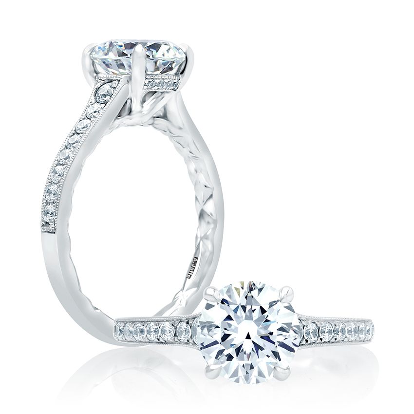 Quilts® Round Engagement Ring