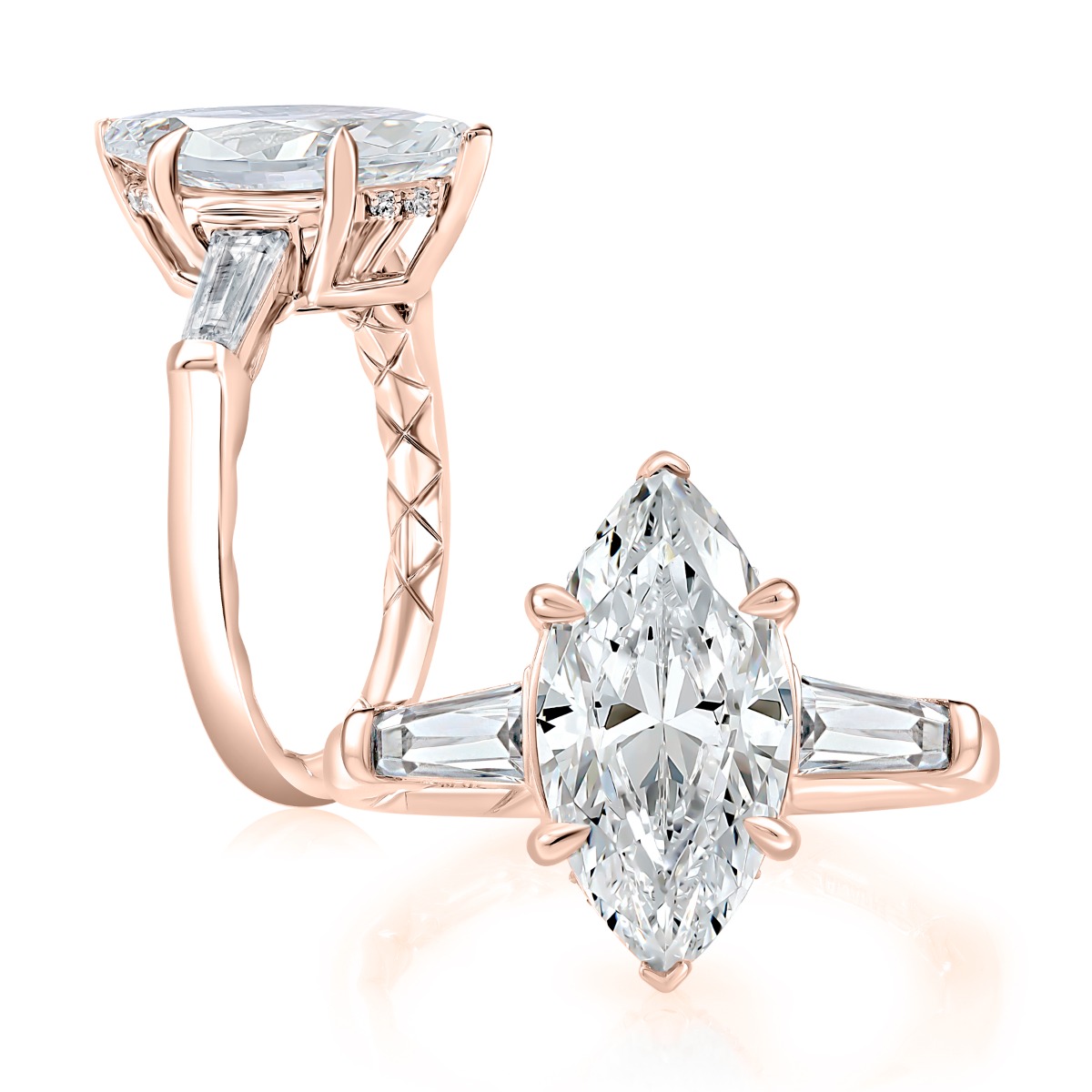 Quilts® Marquise Engagement Ring