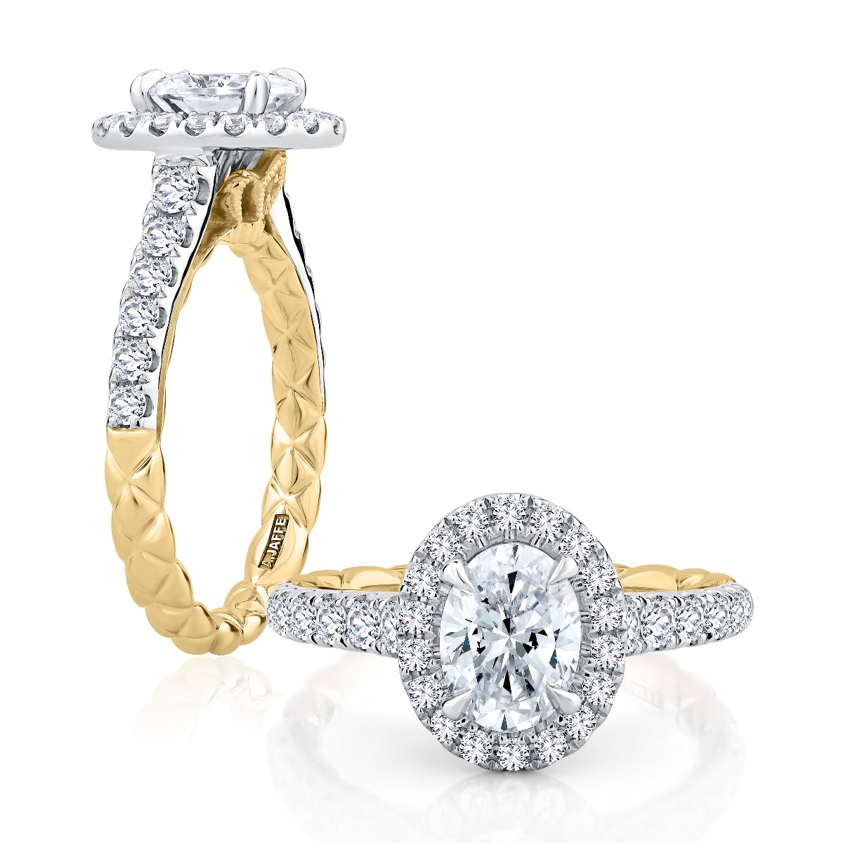Posh Halo Oval Cut Diamond Engagement Ring