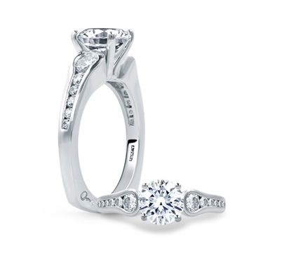 Classic Round Diamond Center Solitaire Engagement Ring