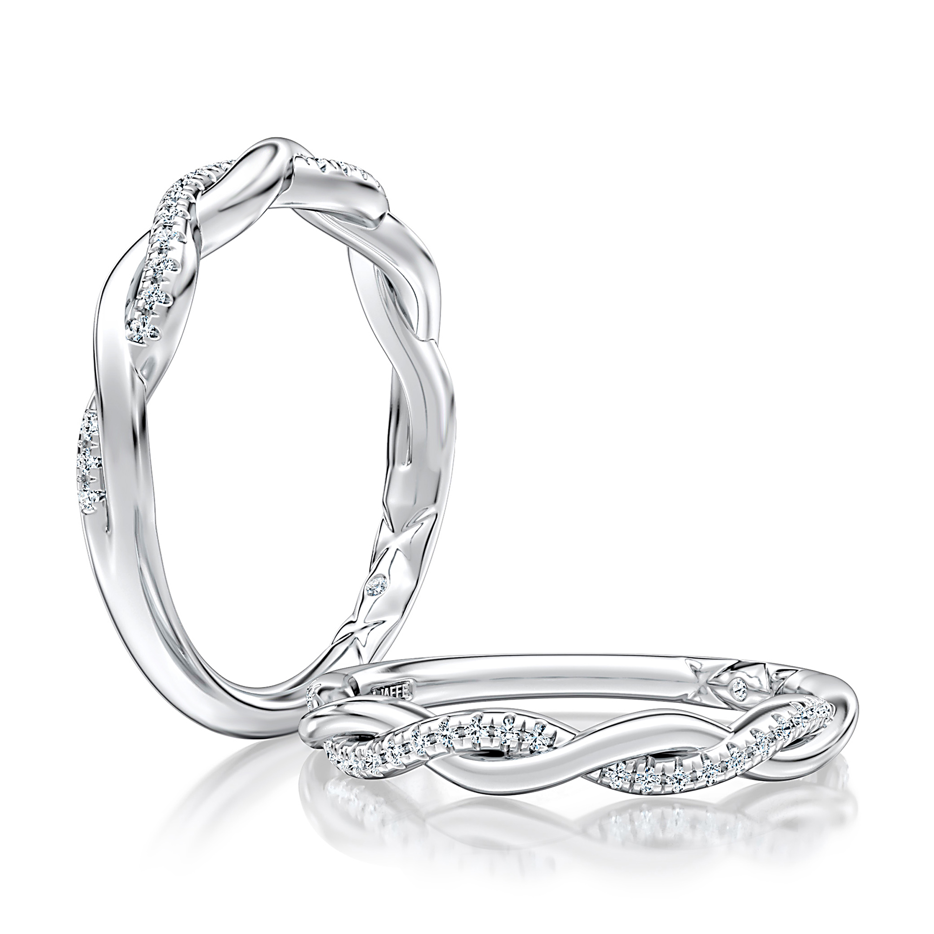 Sculpted Twist Diamond Band with Quilts® Interior