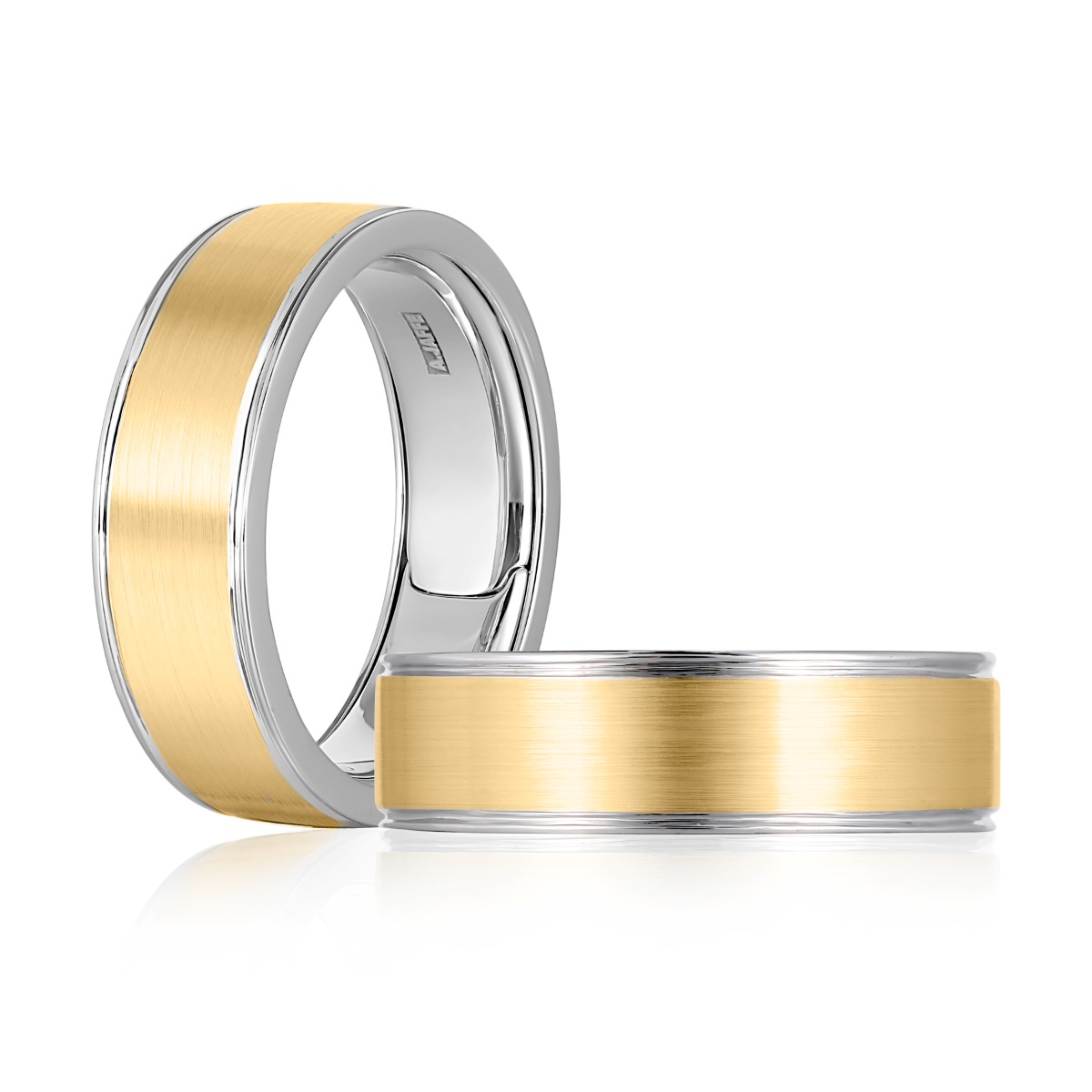 A.JAFFE Expandable™ Men's Band with Brushed Center